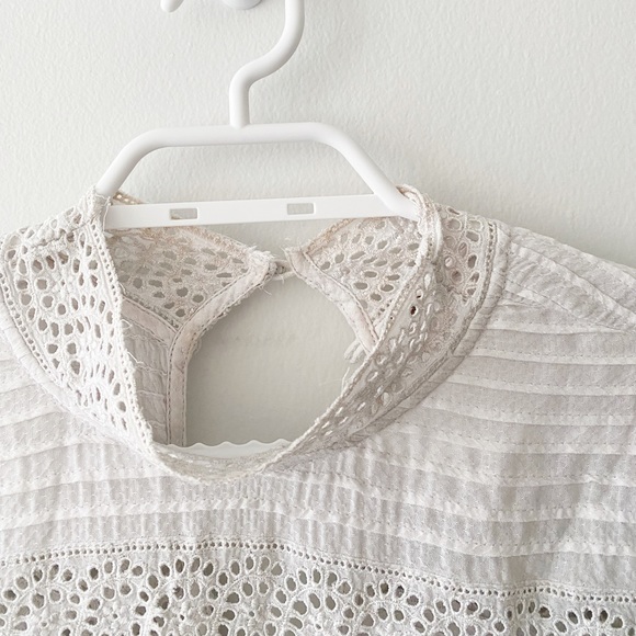 Free People Lace Eyelet Blouse - Picture 3 of 7